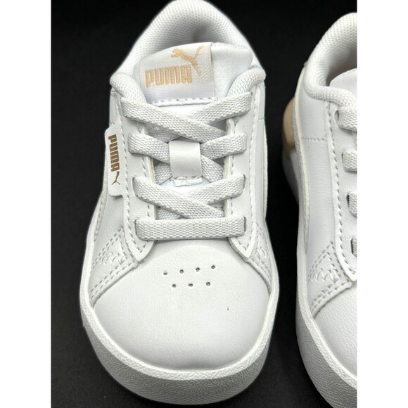 Puma Jada Animal Leopard Print Toddler Sneaker Size 5C White Granola Black NNB - Picture 12 of 16
